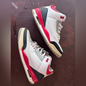 Jordan 3 Retro Fire Red OG Size US 10.5 men’s